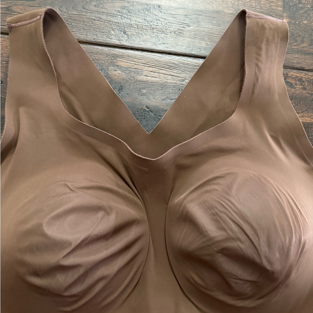 Evelyn & Bobbie Seamless Shaping Tank with Built-In Cups - Brown - Picture 10 of 15